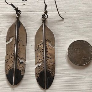 Lovely feather earrings